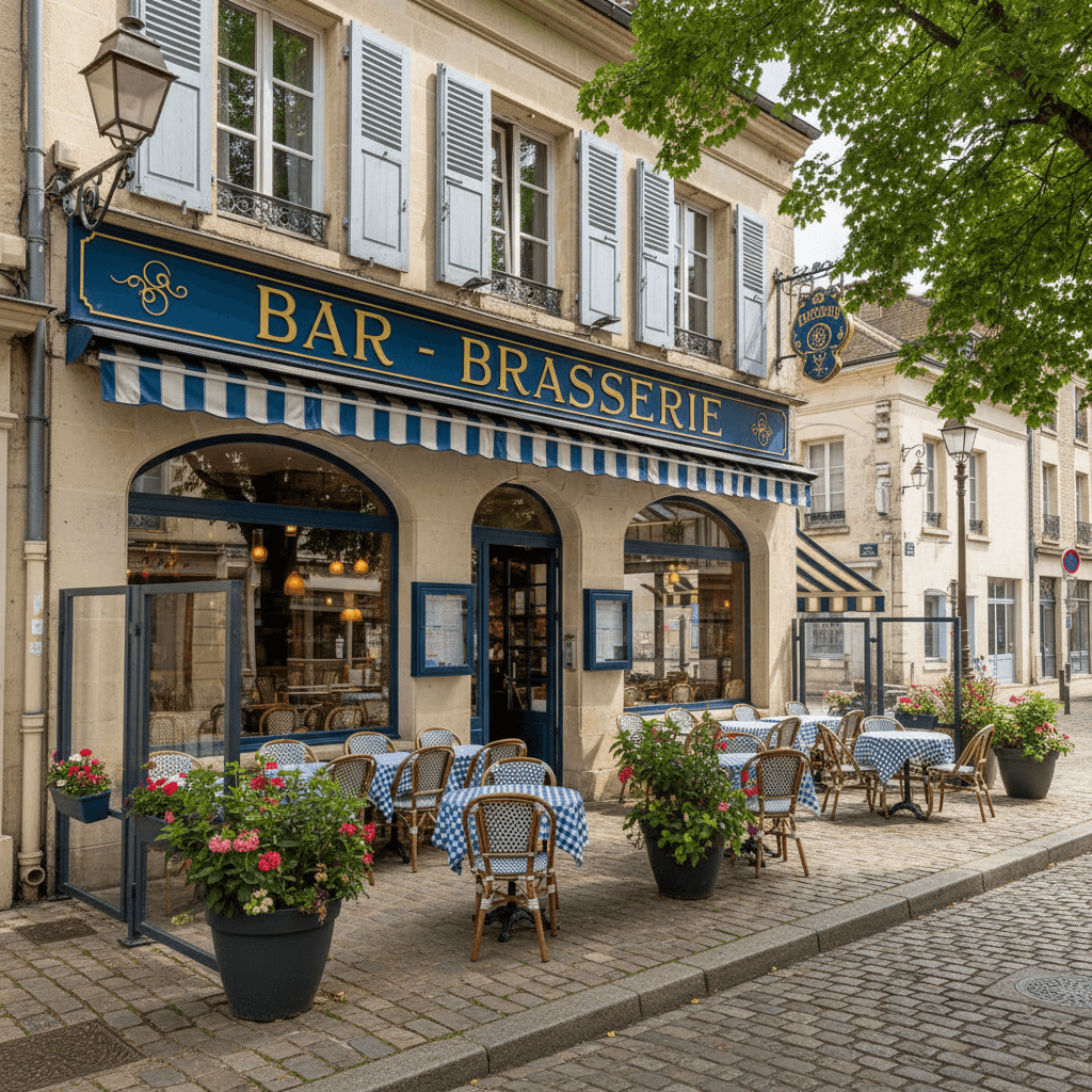 Bar-brasserie à Niort : terrasse - licence IV - Image 1