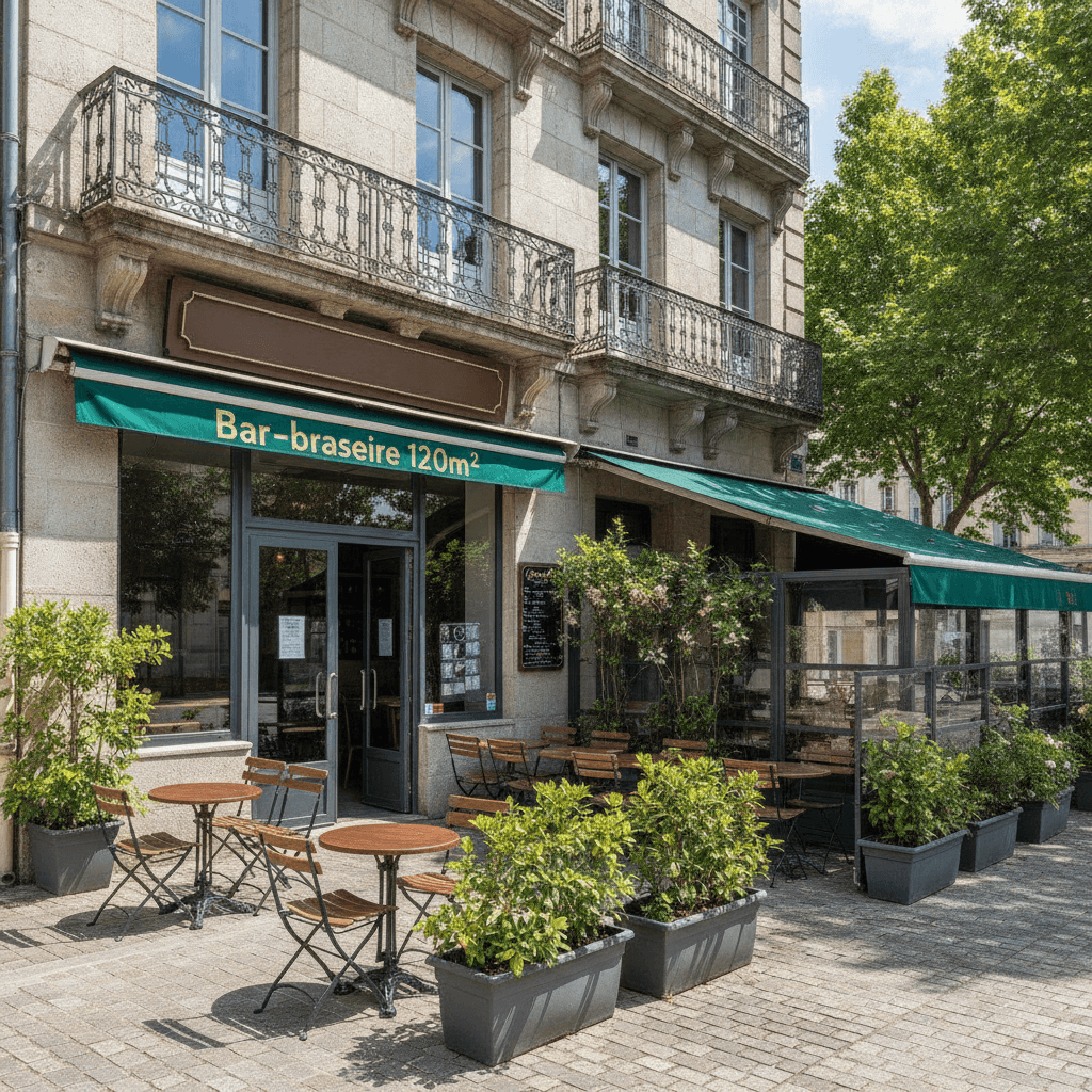 Bar-brasserie 120m² à Tarbes : terrasse