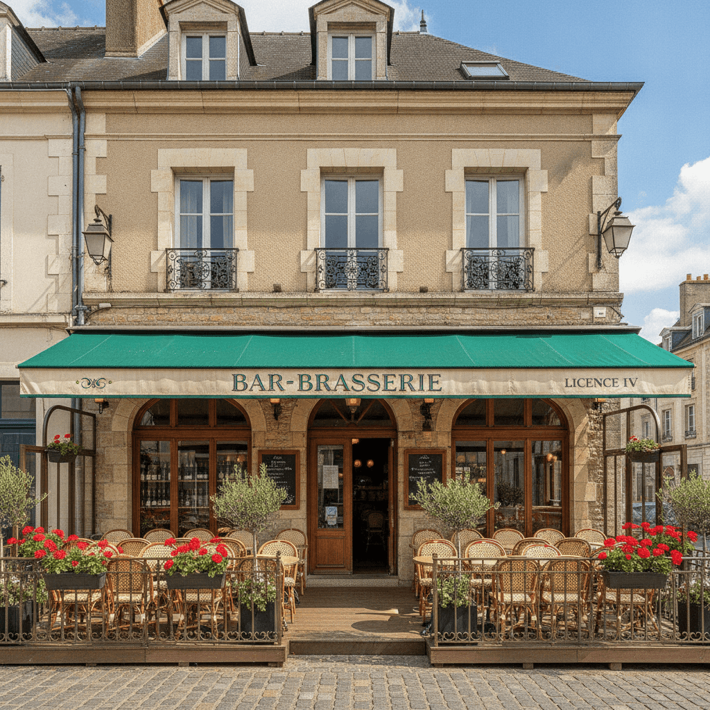 Bar-brasserie à Caen : terrasse - licence IV
