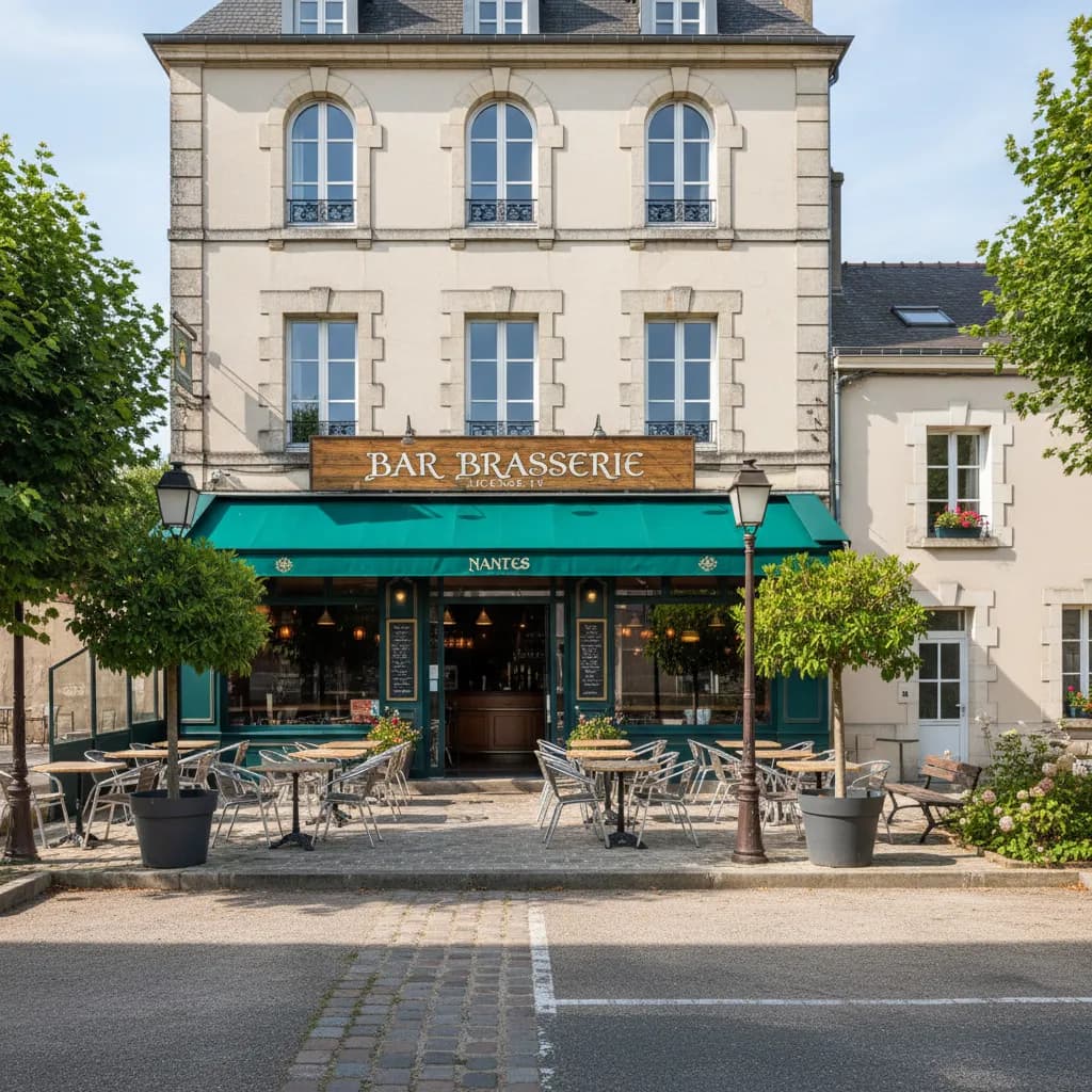 Bar-brasserie à Nantes : terrasse - licence IV - Image 1