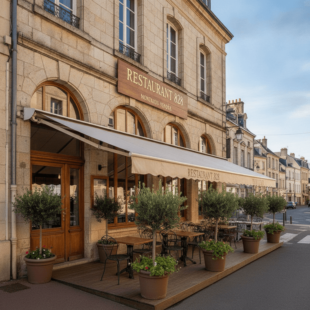 Restaurant 828m² à Montaigu-Vendée : terrasse - licence IV