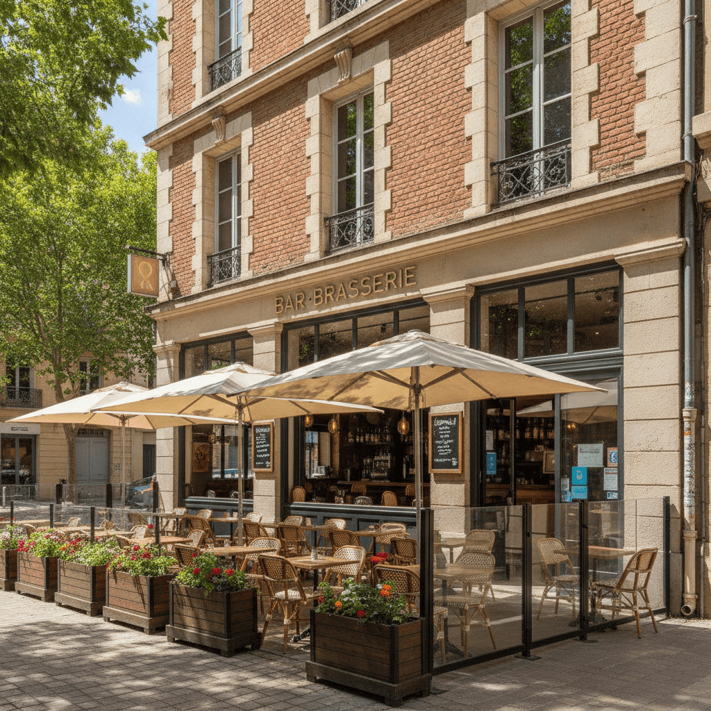 Bar-brasserie 150m² à Toulouse : terrasse - licence IV - Image 1