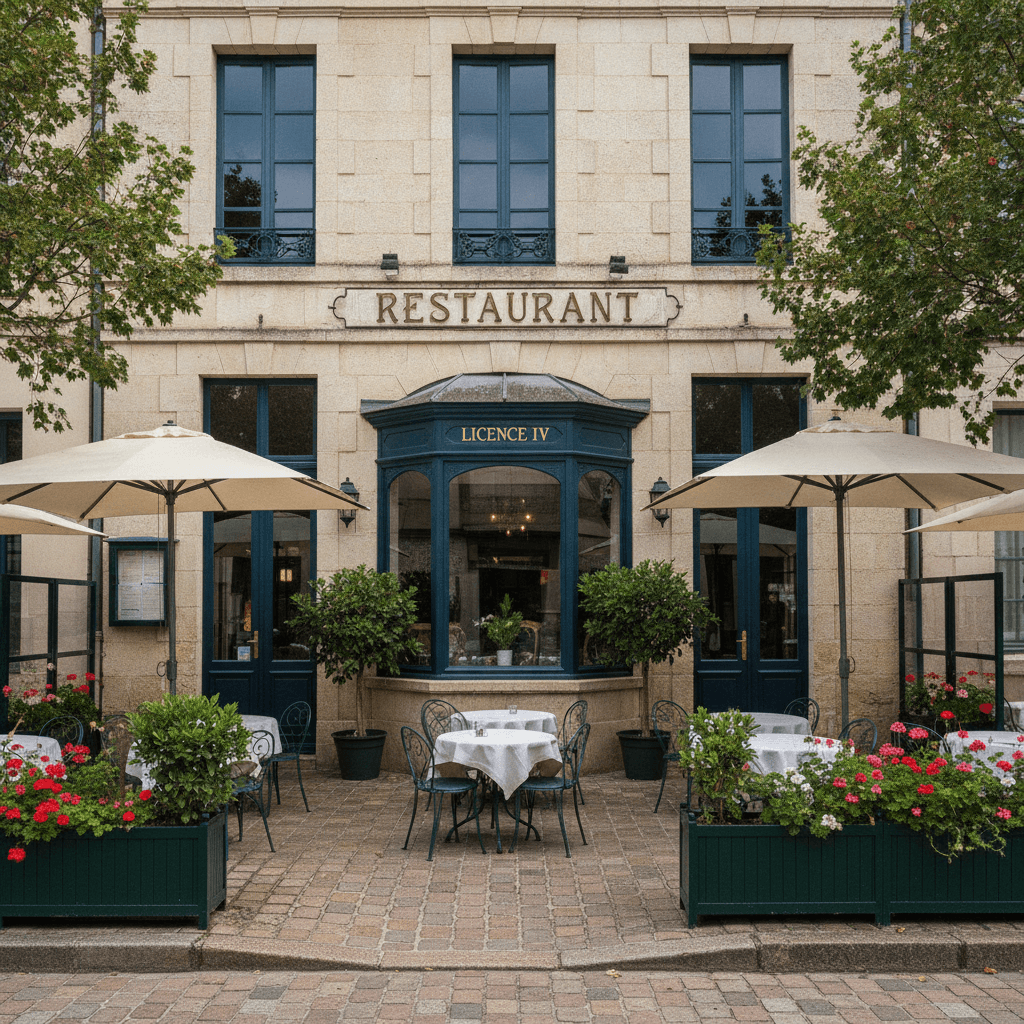 Restaurant à Grenade-Sur-L'Adour : terrasse - licence IV - Image 1