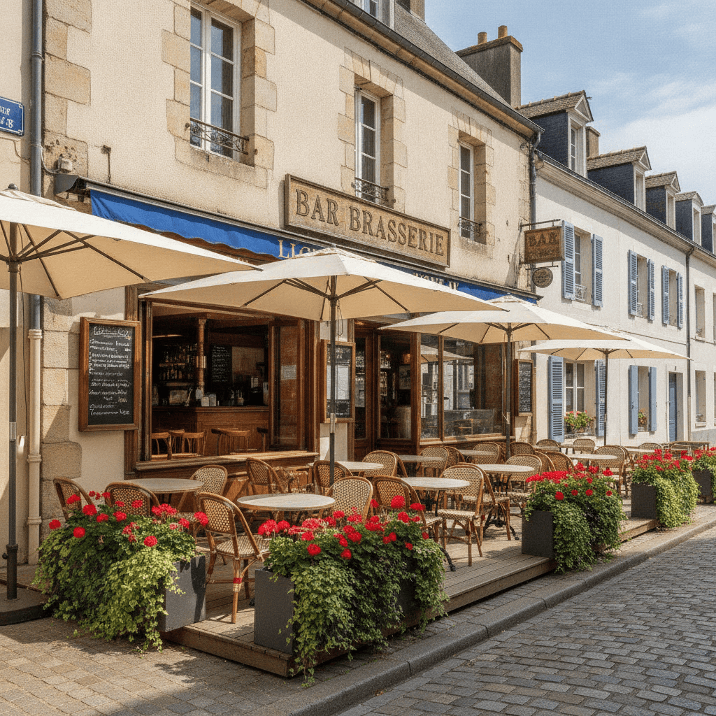 Bar-brasserie 173m² à Pornic : terrasse - licence IV