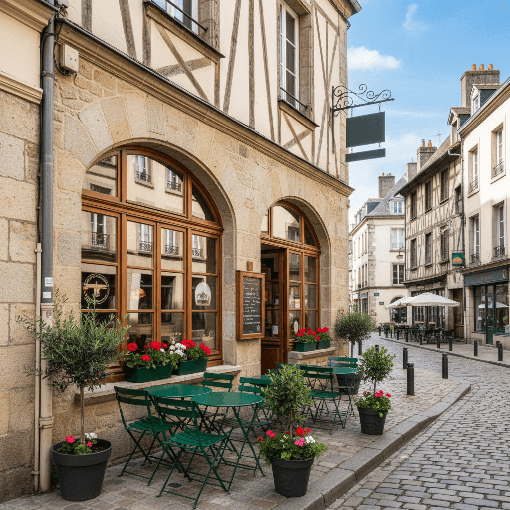 Restaurant 65m² à Rennes : terrasse - licence IV