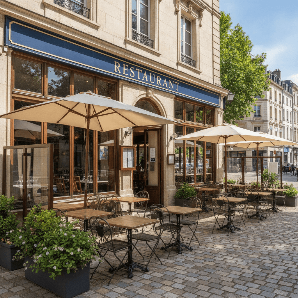 Restaurant 400m² à Nantes : terrasse - licence IV