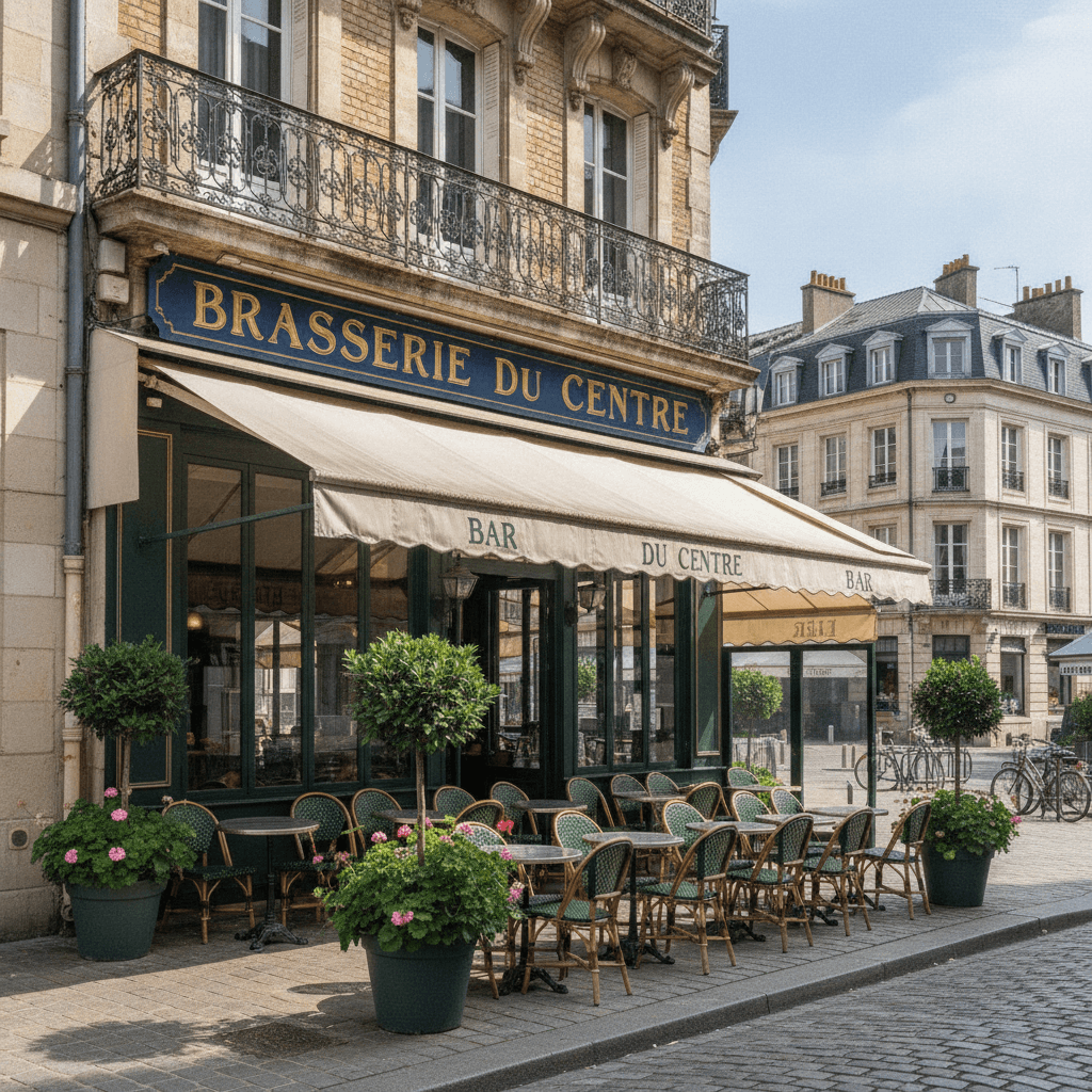 Bar-brasserie 120m² à Lille : terrasse - licence IV