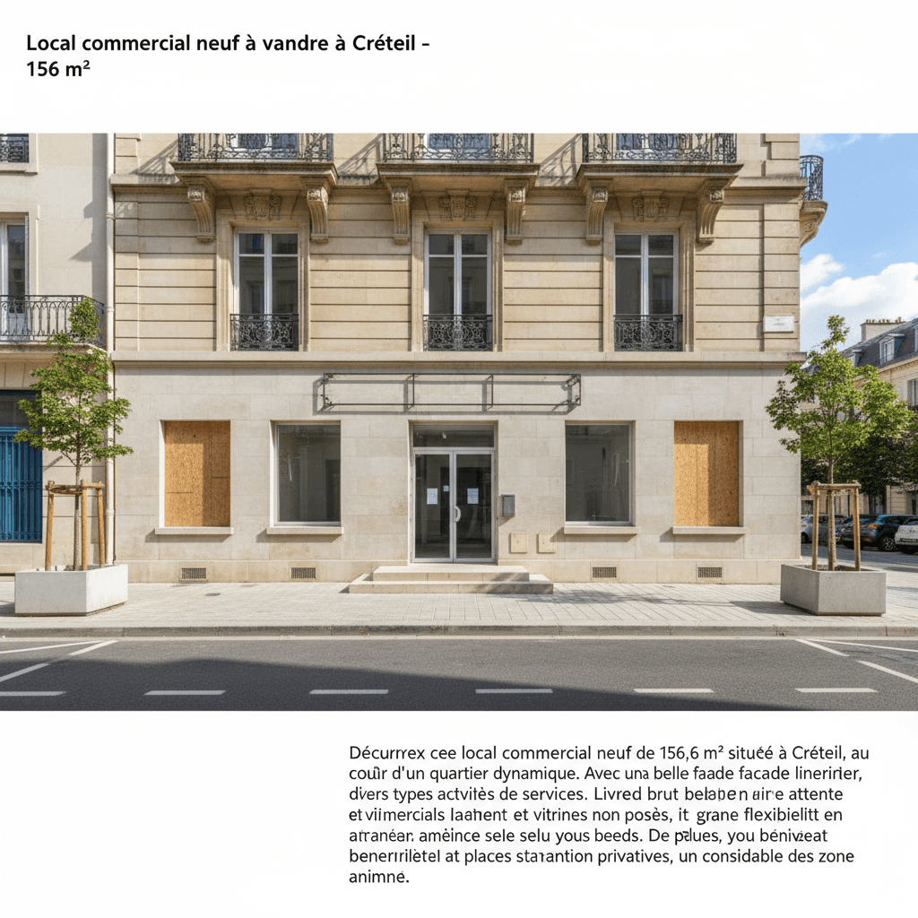 Murs et fonds 156m² à Créteil - Image 1