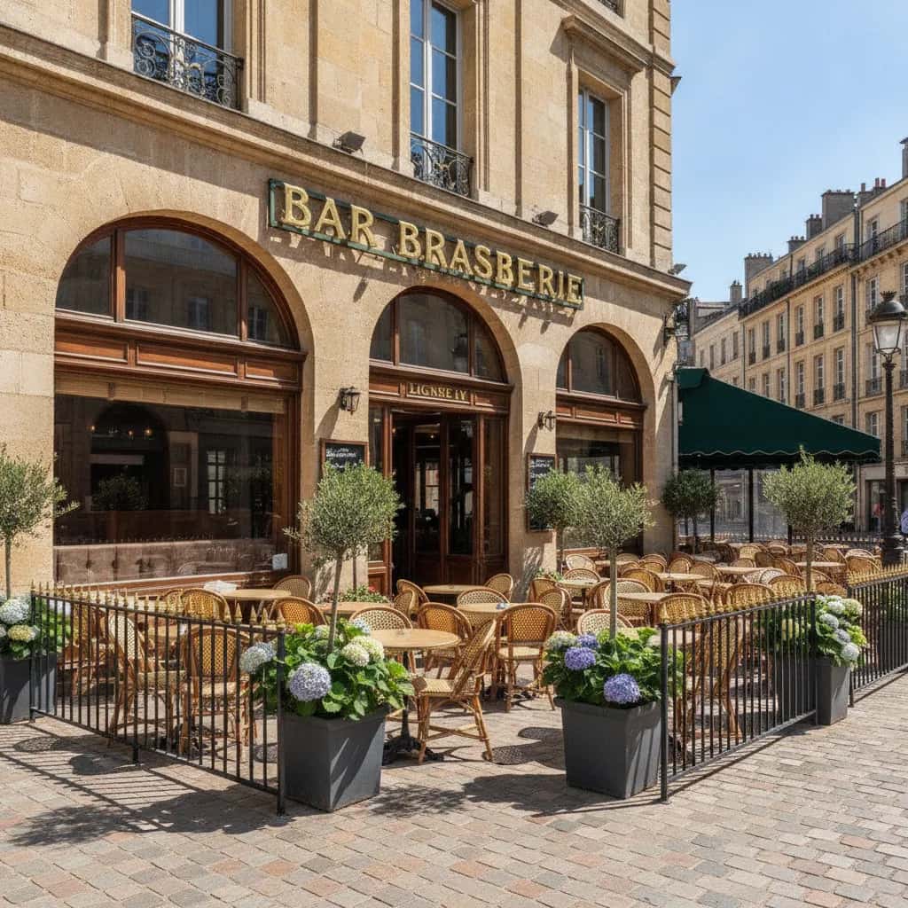 Bar-brasserie à Bordeaux : terrasse - licence IV