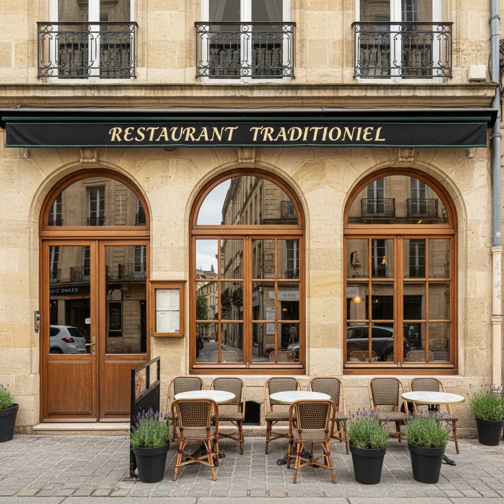 Restaurant 110m² à Bordeaux : terrasse - extraction - Image 1