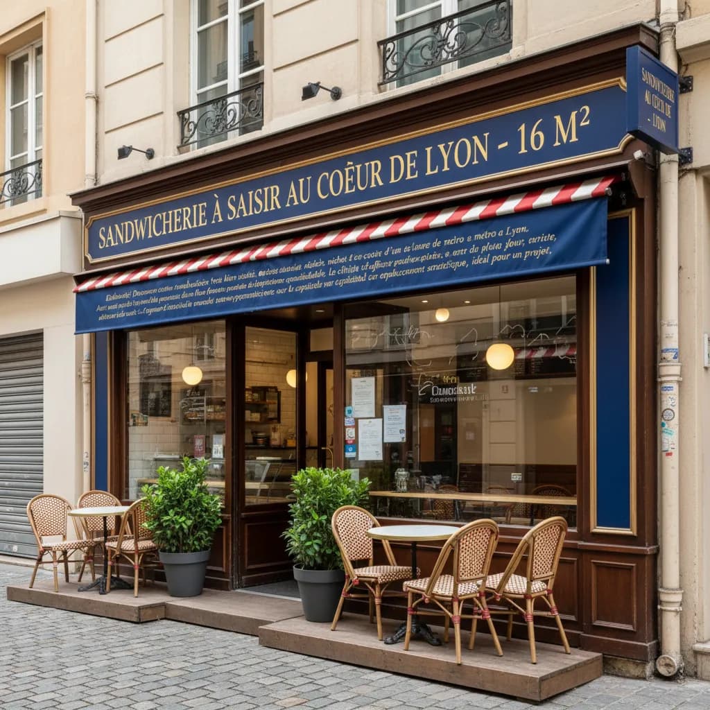 Fast-food 16m² à Lyon - Image 1