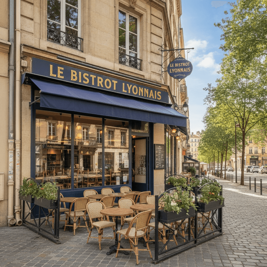 Restaurant 143m² à Lyon : terrasse - licence IV