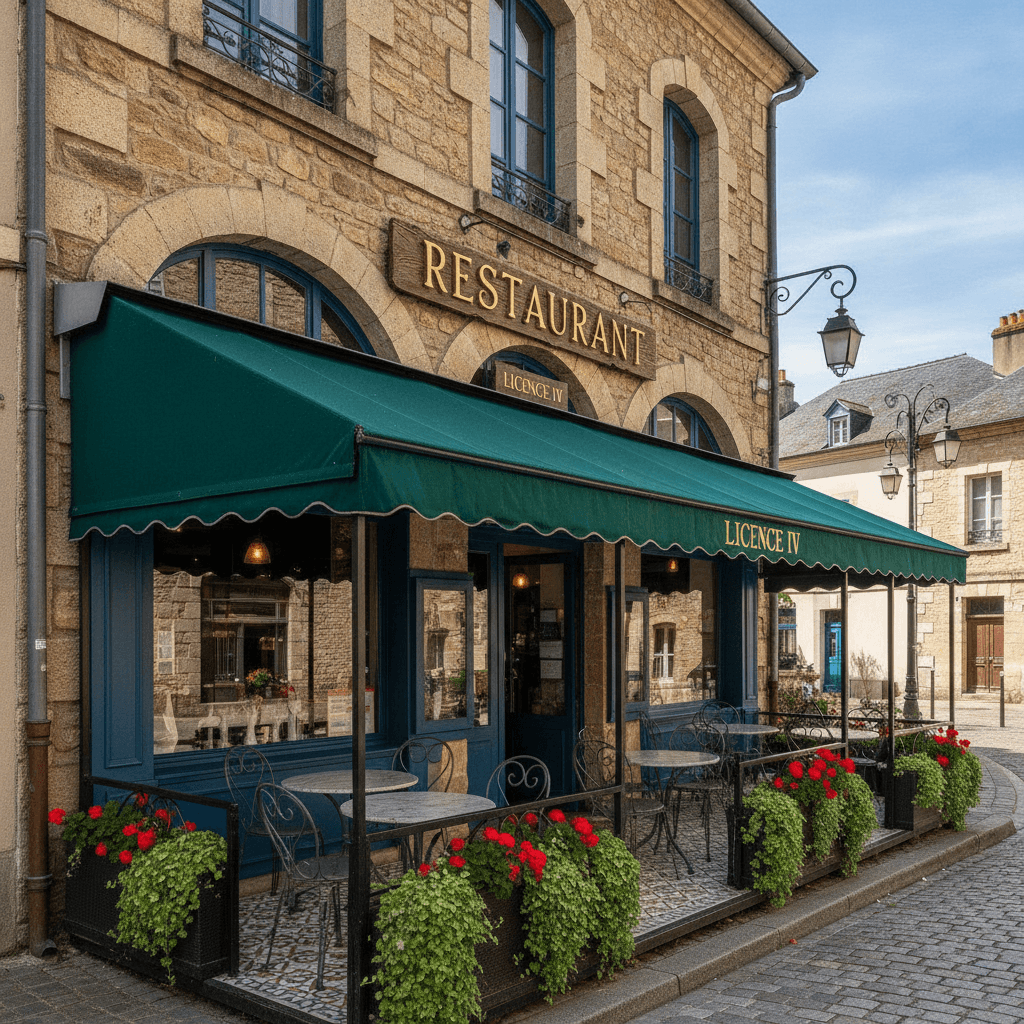 Restaurant à Meyrueis : terrasse - licence IV - Image 1