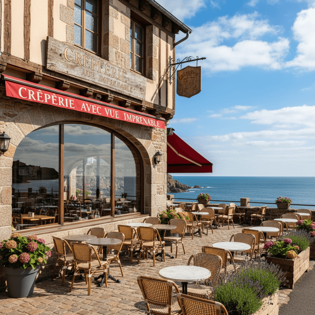 Restaurant à Quimper : terrasse - Image 1