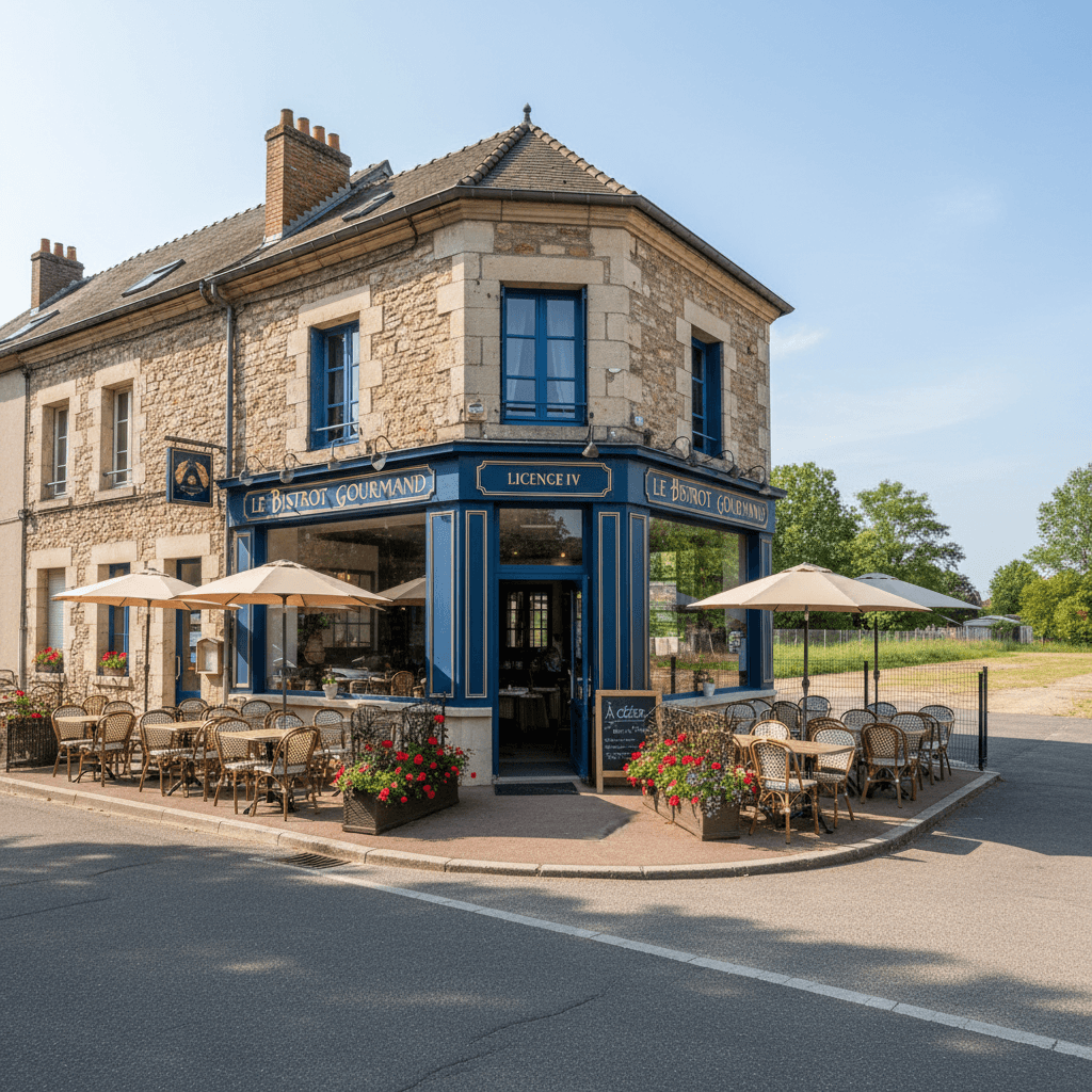Restaurant à Saint-Priest : terrasse - licence IV - Image 1