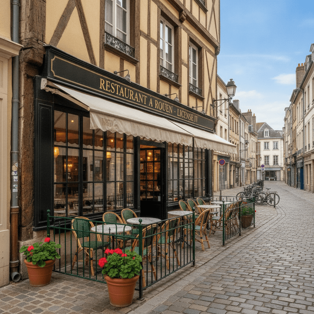 Restaurant à Rouen : terrasse - licence IV - Image 1