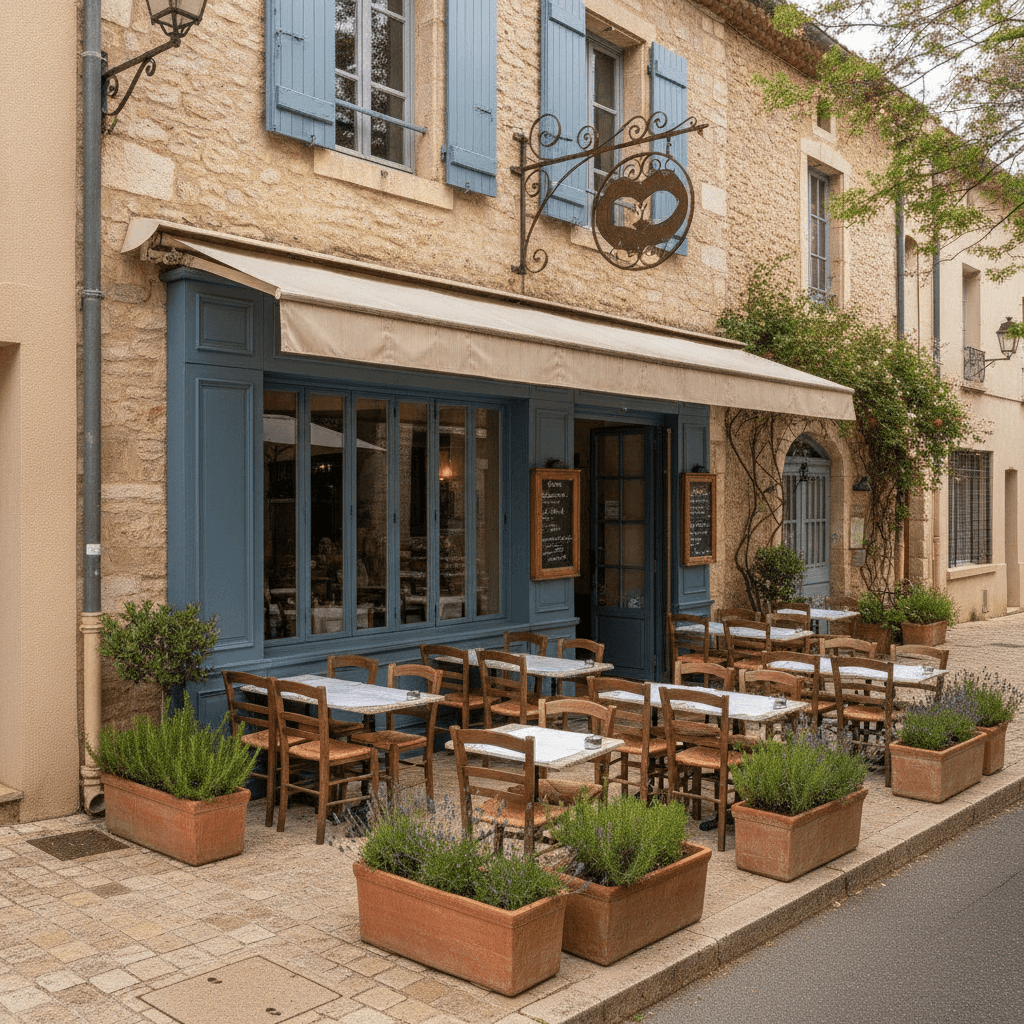 Restaurant à Saint-Rémy-De-Provence : terrasse - licence IV