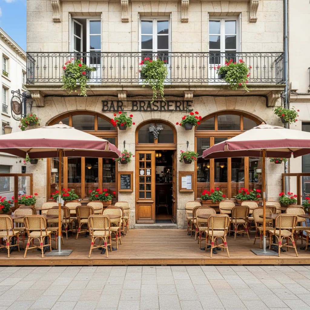 Bar-brasserie 90m² à Nantes : terrasse - licence IV - Image 1