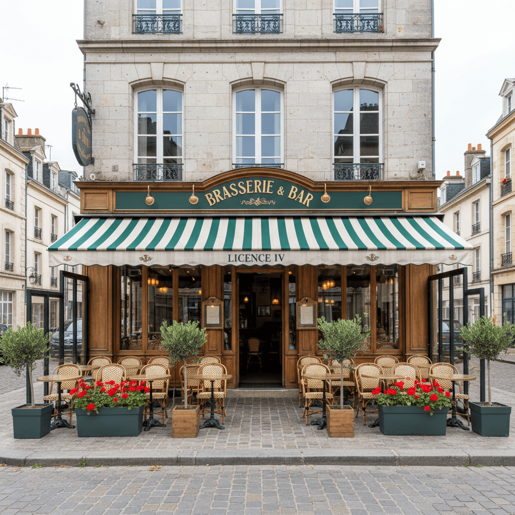 Bar-brasserie à Baudre : terrasse - licence IV - Image 1