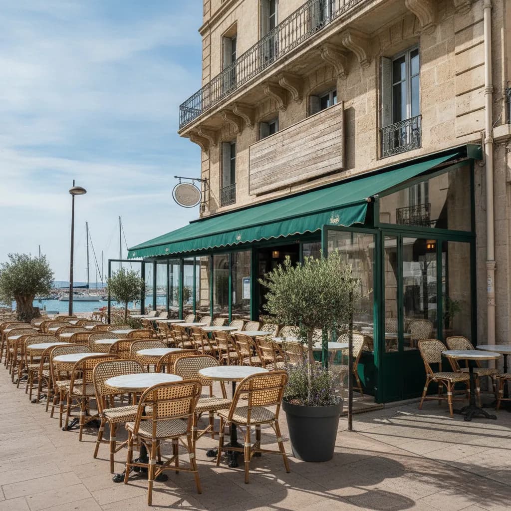 Restaurant à Marseille : terrasse - licence IV - Image 1
