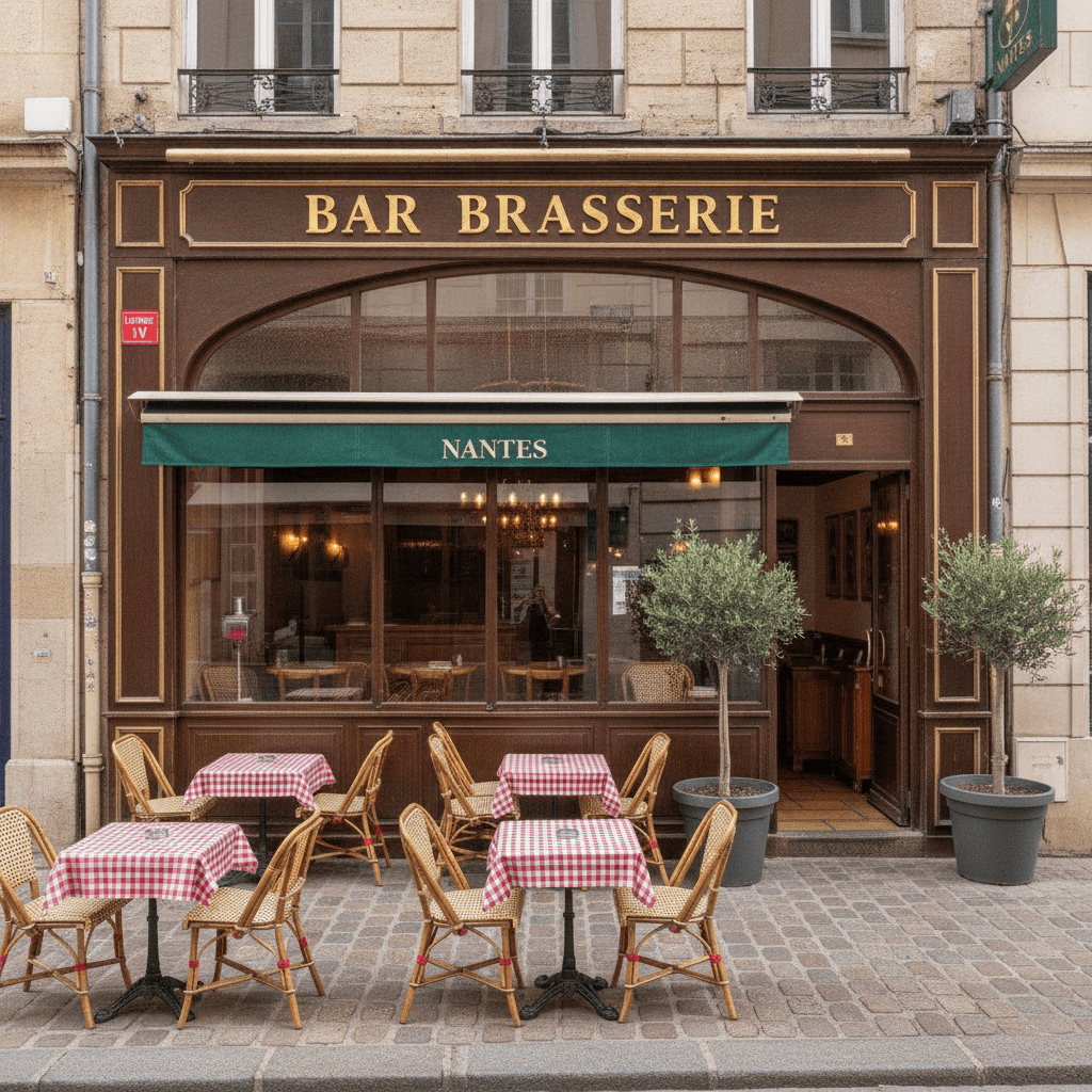 Bar-brasserie à Nantes : terrasse - licence IV - Image 1