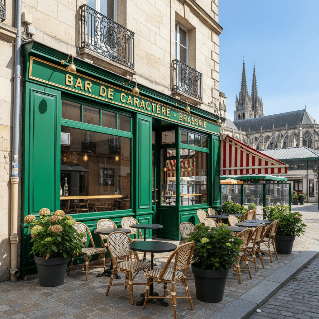 Bar-brasserie 55m² à Sens : terrasse - licence IV - Image 1