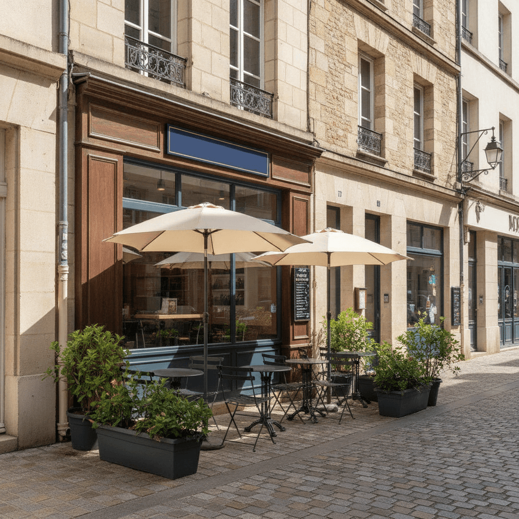 Fast-food 57m² à Amiens : terrasse - licence IV