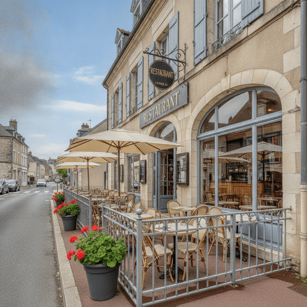 Restaurant à L'Aigle : terrasse - licence IV