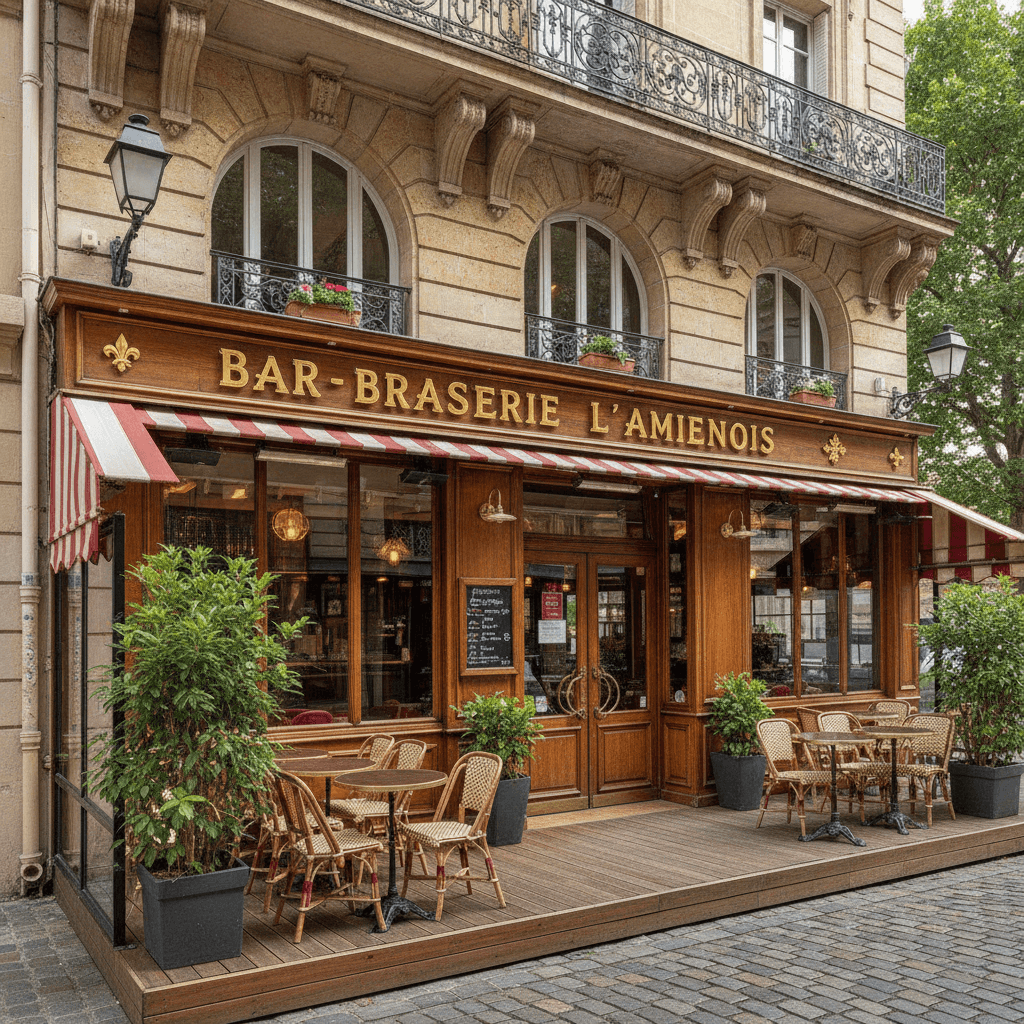Bar-brasserie 425m² à Amiens : terrasse - licence IV - Image 1