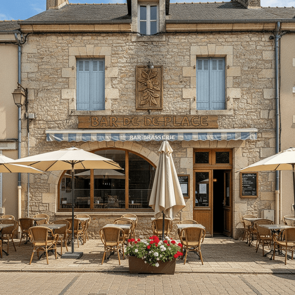 Bar-brasserie 85m² à Chaillac : terrasse - licence IV