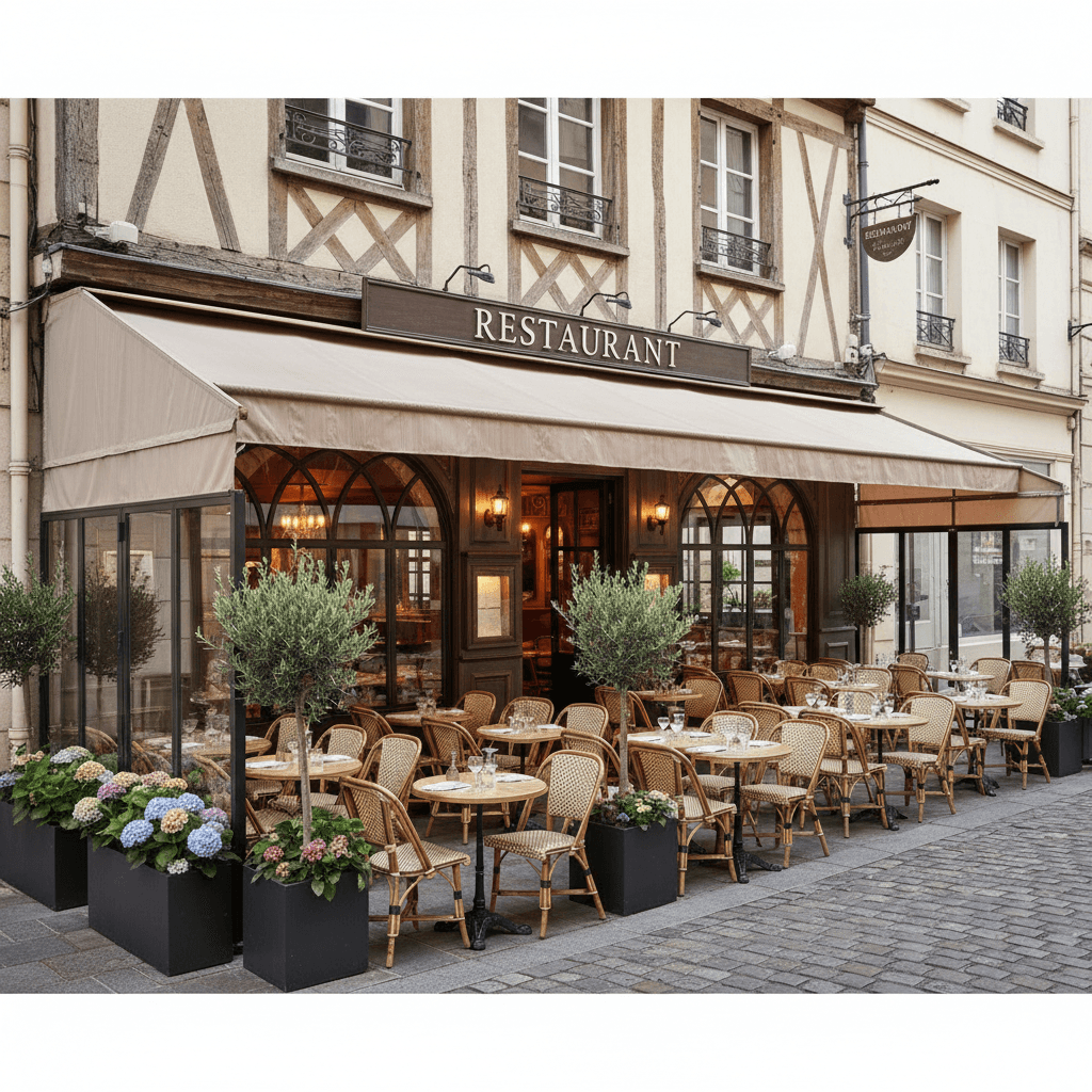 Restaurant 414m² à Rouen : terrasse - licence IV - Image 1
