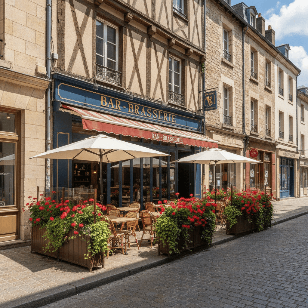 Bar-brasserie 170m² à Rouen : terrasse - licence IV - Image 1