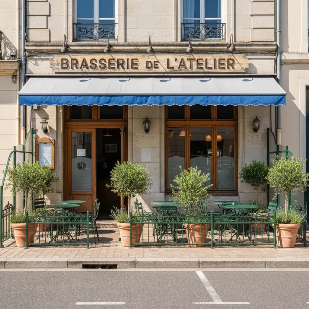 Bar-brasserie 180m² à Nantes : terrasse - Image 1
