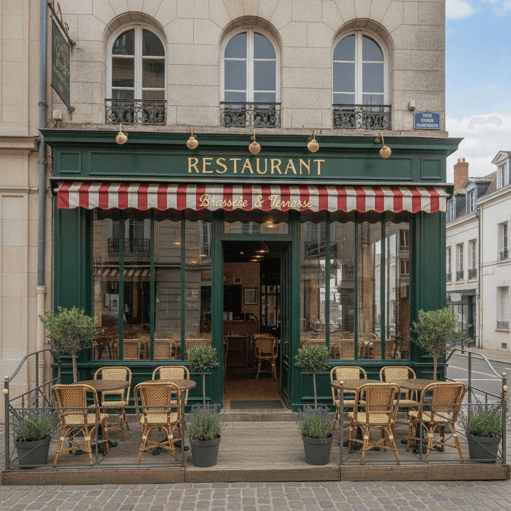 Restaurant 120m² à Boulogne-Sur-Mer : terrasse - licence IV