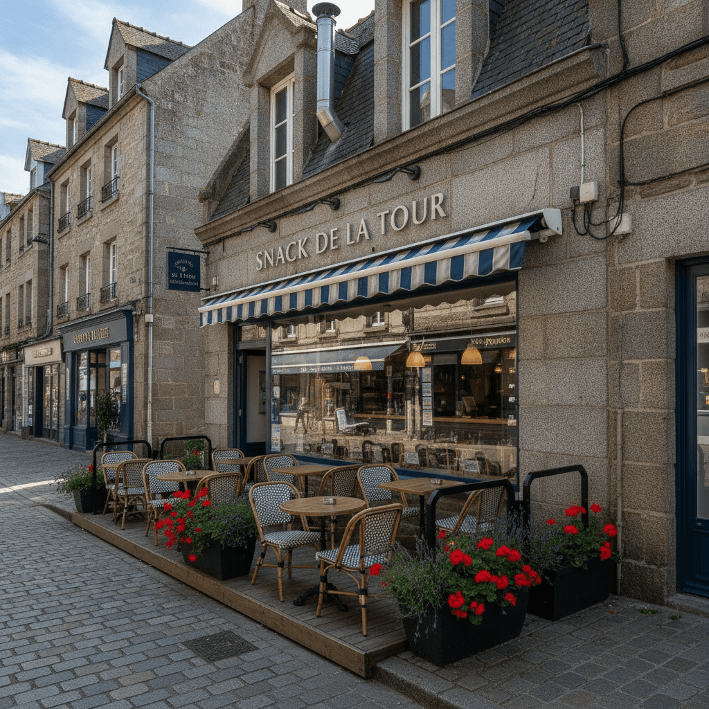 Snack 300m² à Saint-Malo : terrasse - extraction - Image 1