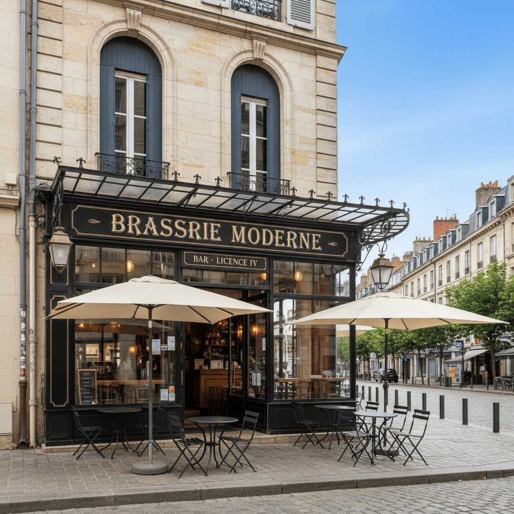 Bar-brasserie 174m² à Dax : terrasse - licence IV - Image 1