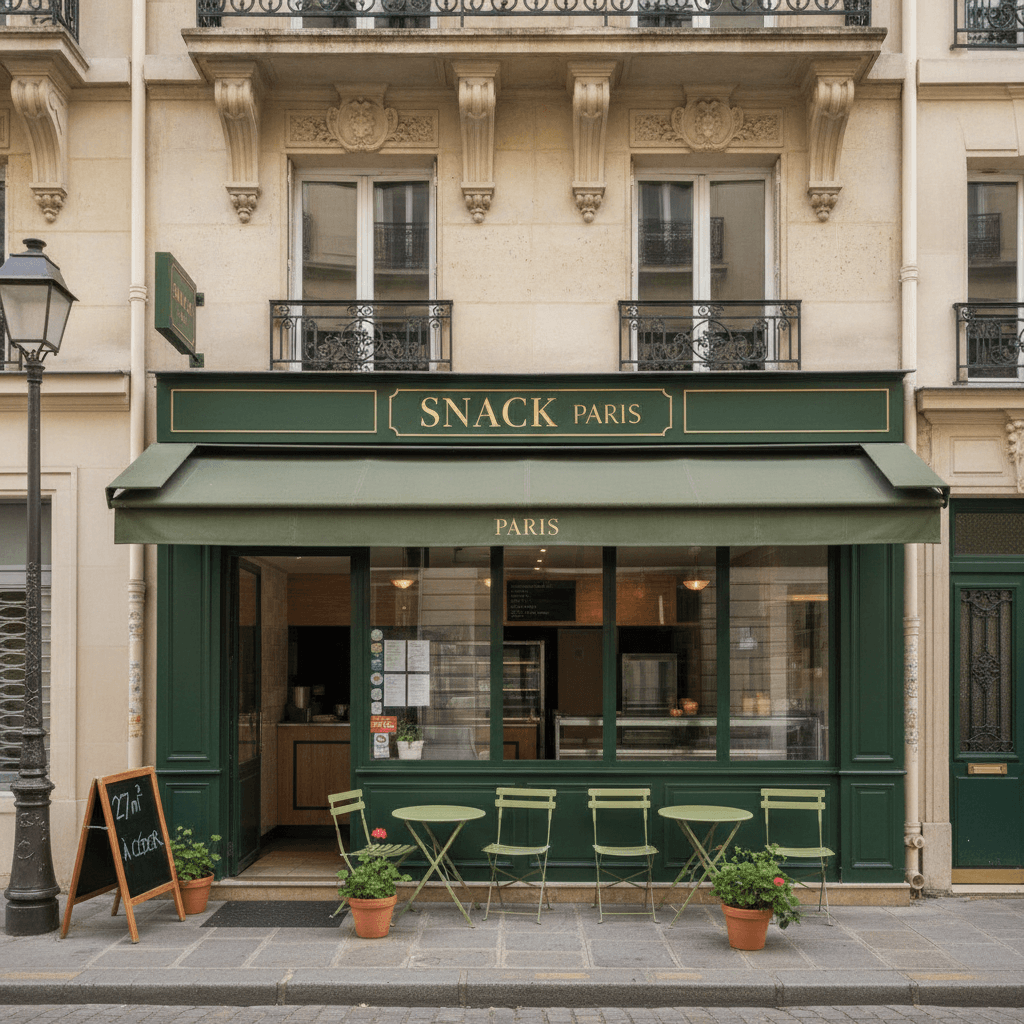 Snack 27m² à Paris en liquidation judiciaire - Image 1
