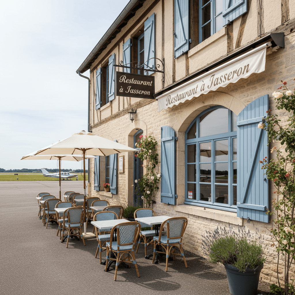 Restaurant à Jasseron : terrasse - licence IV - Image 1