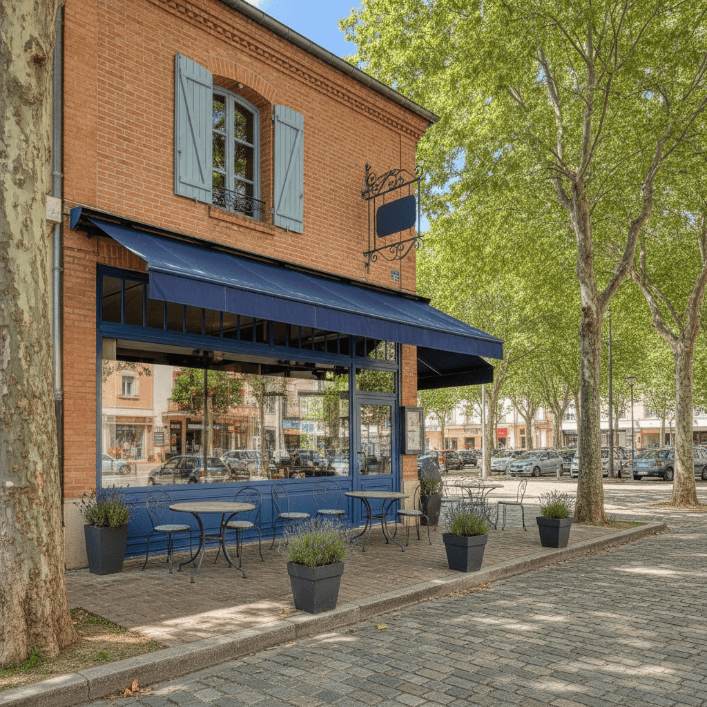 Restaurant 82m² à Toulouse : terrasse - licence IV