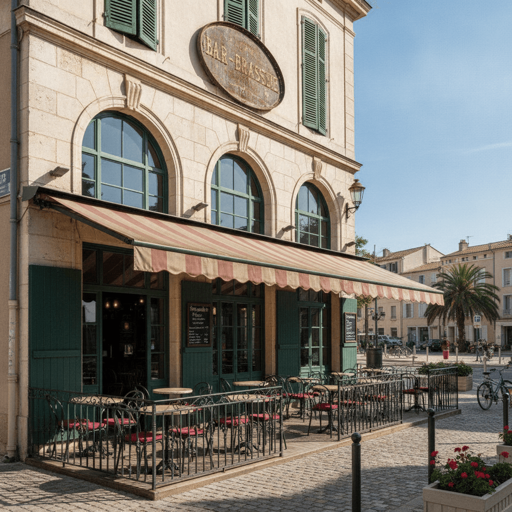 Bar-brasserie 110m² à Port-De-Bouc : terrasse - licence IV