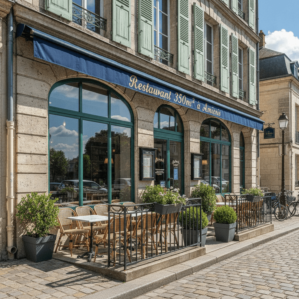 Restaurant 350m² à Amiens : extraction