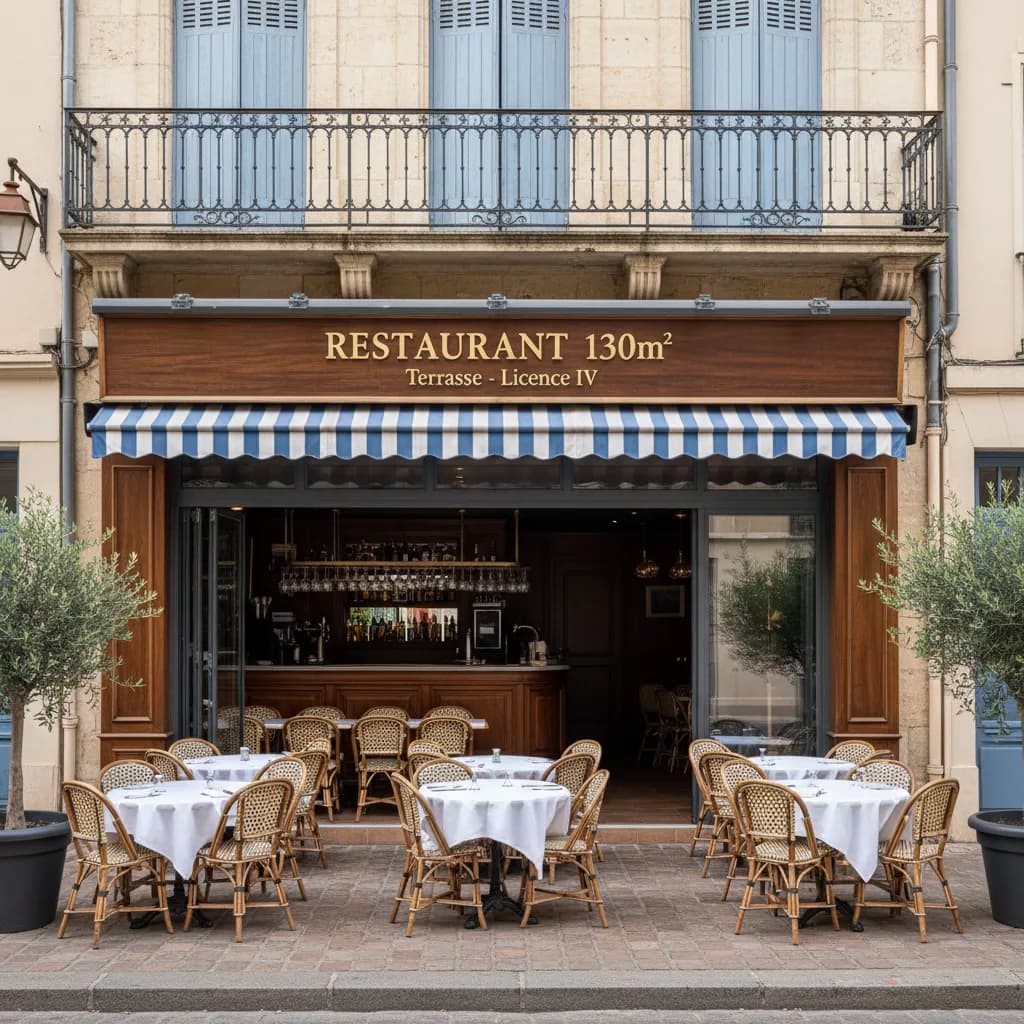 Restaurant 130m² à Montpellier : terrasse - licence IV - Image 1