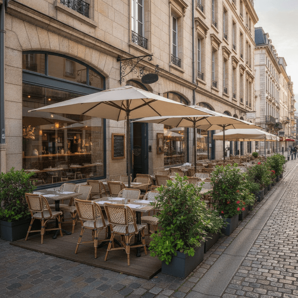 Restaurant à Aix-Les-Bains : terrasse - licence IV
