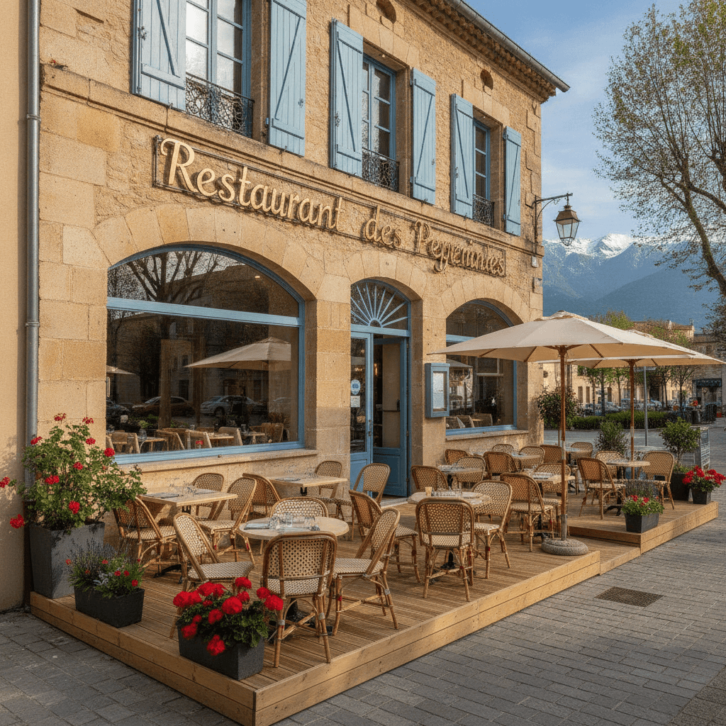 Restaurant 210m² à Perpignan : terrasse - licence IV