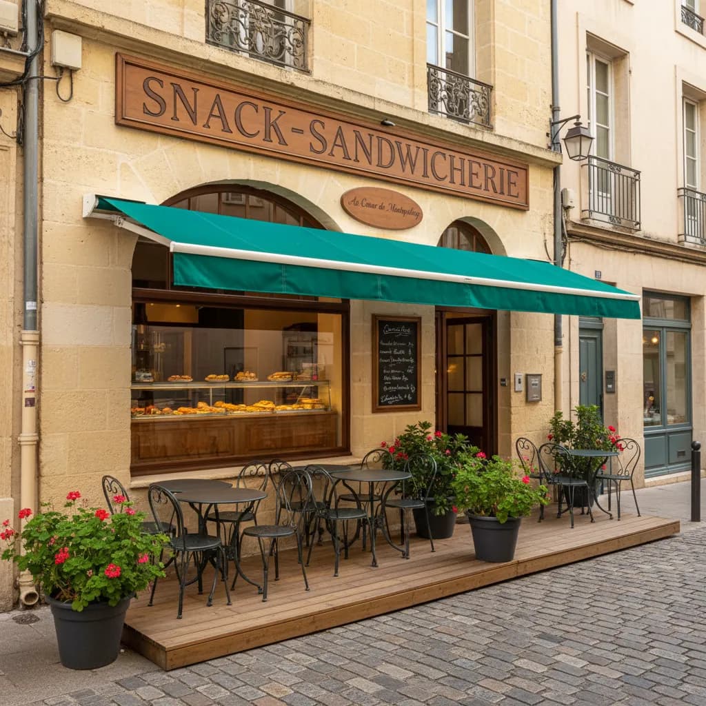 Snack 130m² à Montpellier : terrasse - Image 1