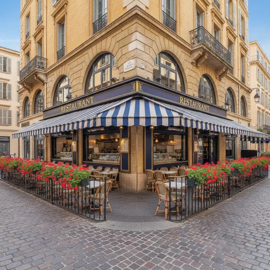 Restaurant à Nice : terrasse - cuisine équipée - Image 1