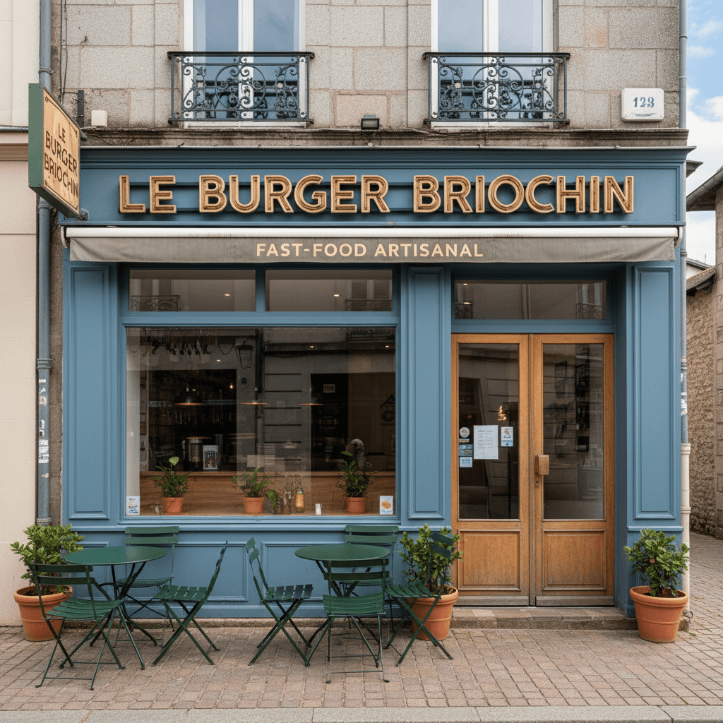 Fast-food à Saint-Brieuc : terrasse - Image 1