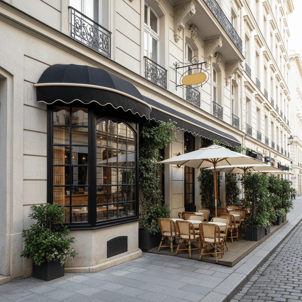 Restaurant à Vienne : terrasse - extraction - Image 1
