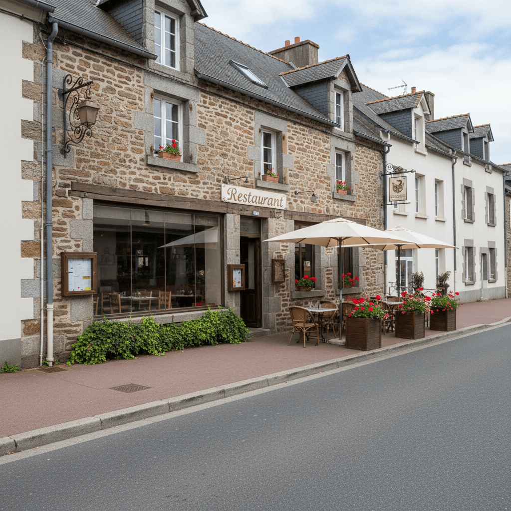 Restaurant à Carhaix-Plouguer : terrasse - licence IV - Image 1