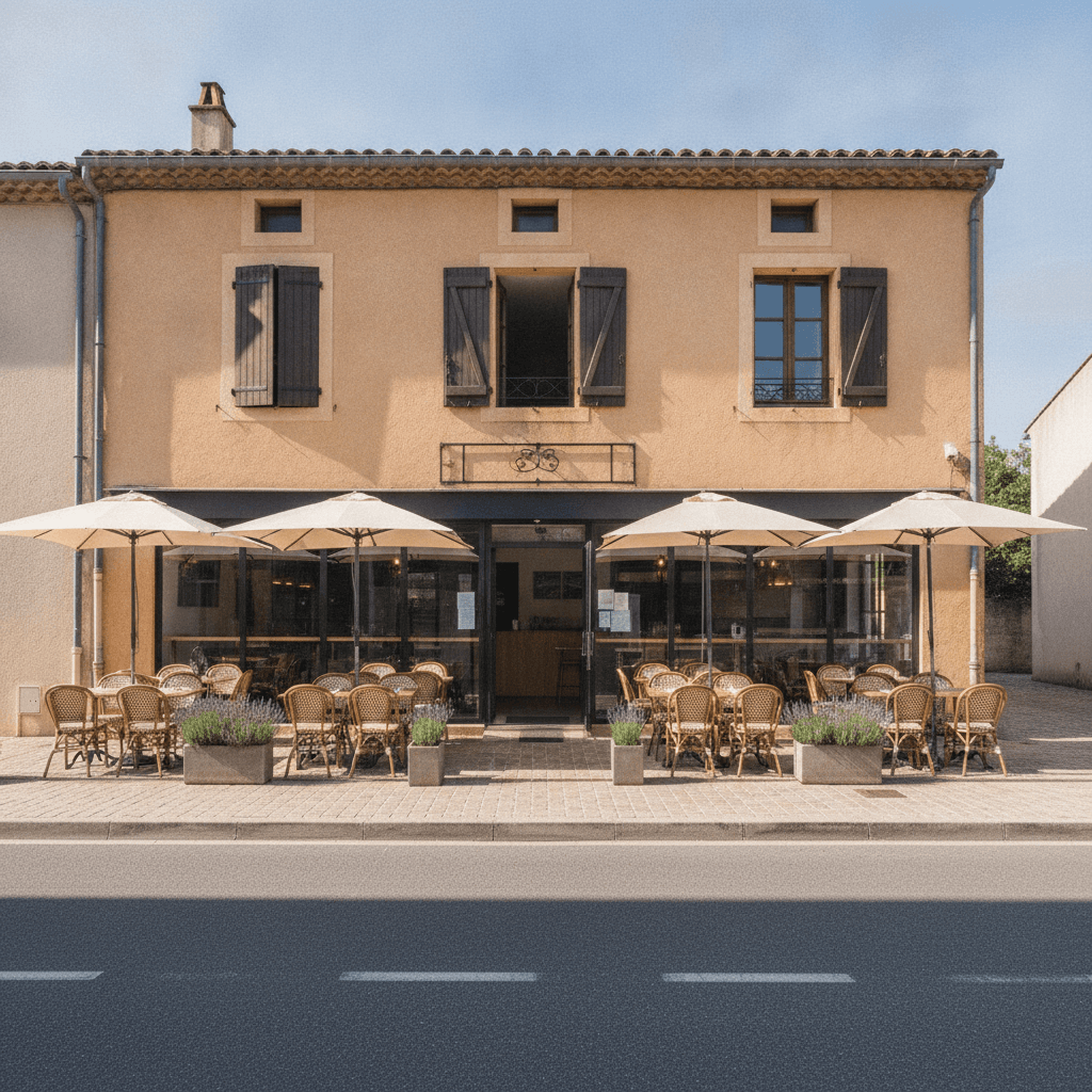 Restaurant 100m² à Lorgues : terrasse - licence IV